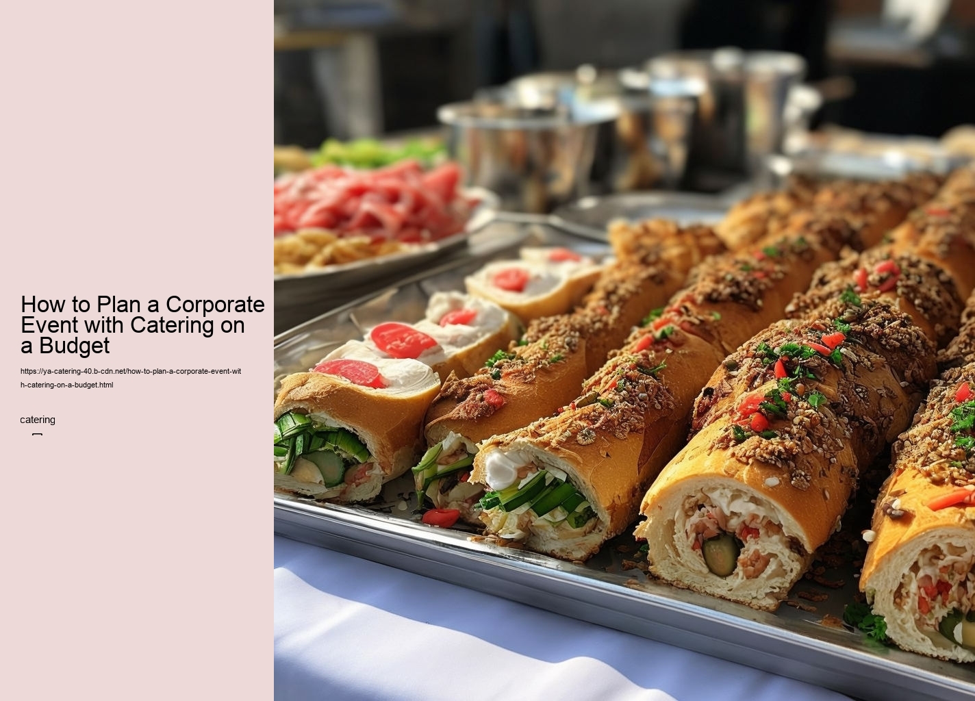 How to Plan a Corporate Event with Catering on a Budget